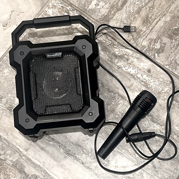 Brookstone Ruckus Portable Speaker with Microphone in Black, Open Box EXCELLENT! - Picture 10 of 13